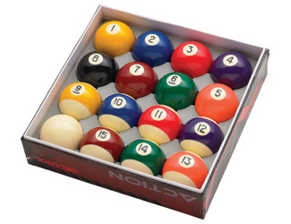 Action Deluxe Ball Set                                       Pool Cue