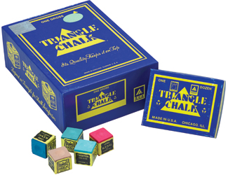 Triangle Chalk- (Box of 12)                                  Pool Cue