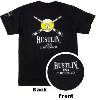 Hustlin USA 9 Ball Shirt                                     Pool Cue