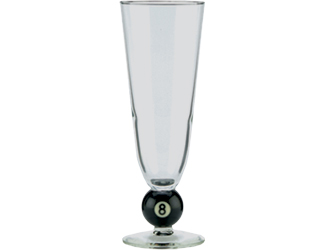 8-Ball Pilsner Glass                                         Pool Cue