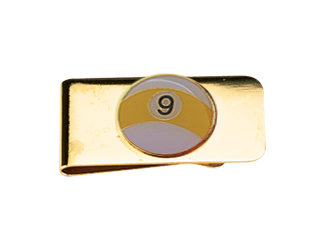 9-Ball Money Clip-25                                         Pool Cue