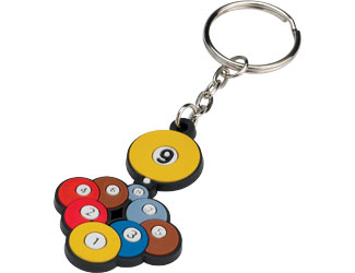 Key Chain - Rubber Rack                                      Pool Cue