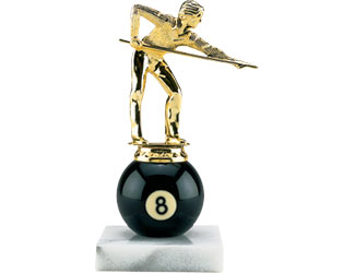 8-Ball Trophy                                                Pool Cue