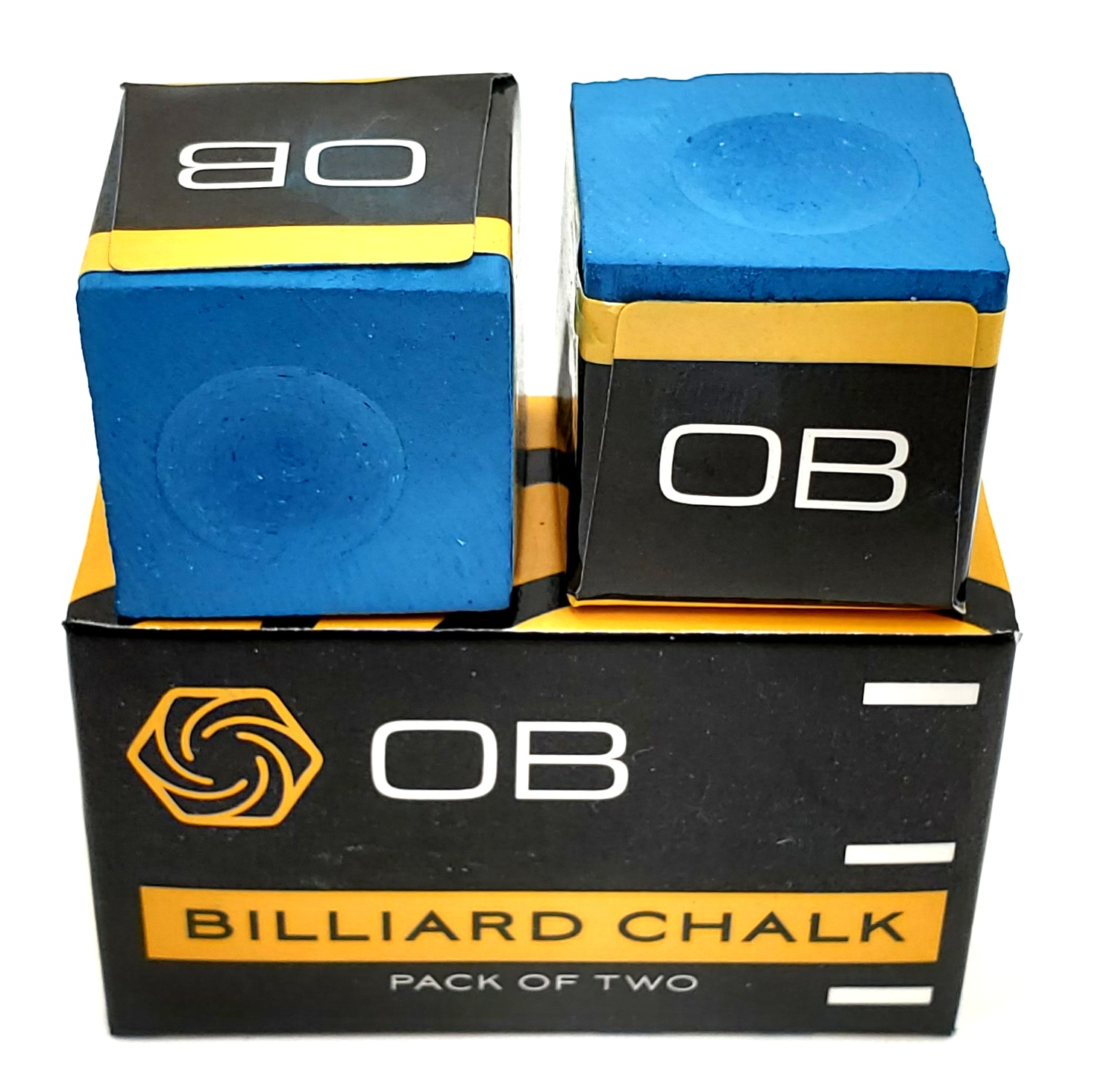OB Cue Premium Quality Billiard Chalk BLUE OB Pool Chalk 6 Pieces 