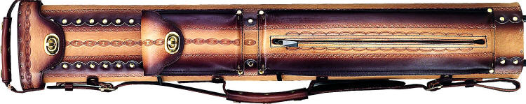 WIN Hand Tooled Leather Cue Case