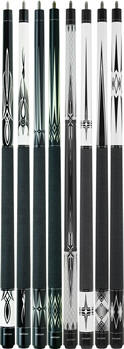 Action Black and White Series Pool Cues