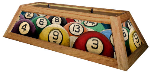 Wood Frame Billiard Light