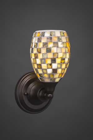 Wall Sconce Shown In Bronze Finish With 5" Seashell Glass