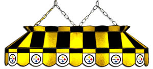 40" GLASS LAMP - PITTSBURGH STEELERS