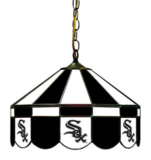 16" GLASS LAMP - CHICAGO WHITE SOX