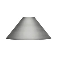 14" Brushed Nickel Cone Metal Shade