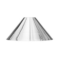 14" Chrome Cone Metal Shade