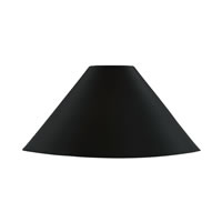 14" Matte Black Cone Metal Shade