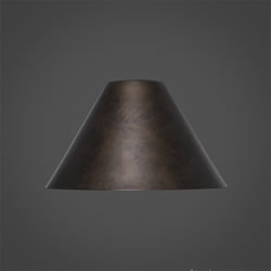 7" Bronze Cone Metal Shade