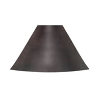 7" Dark Granite Cone Metal Shade