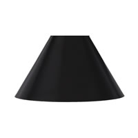 7" Matte Black Cone Metal Shade