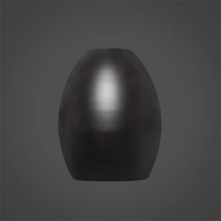 5" Dark Granite Oval Metal Shade