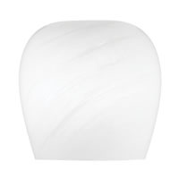 6" White Marble