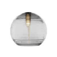 12" Clear Ribbed