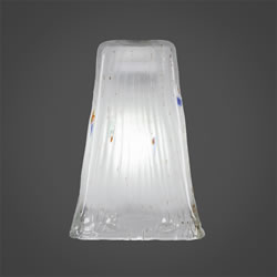 5" Square Frosted Crystal 