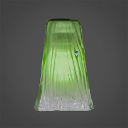 5" Square Kiwi Green Crystal 