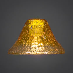 7" Gold Champagne Crystal