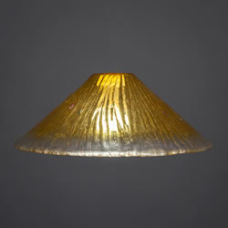 16" Gold Champagne Crystal