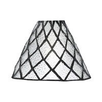 7" Diamond Ice Art Glass