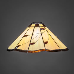 16" Autumn Leaves Tiffany Glass