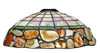 16" Cobblestone Tiffany Glass