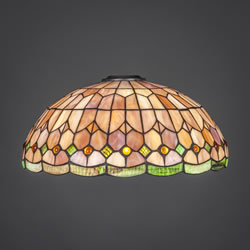 15" Rosetta Tiffany Glass