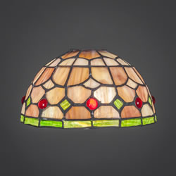 7" Rosetta Mini Tiffany Glass