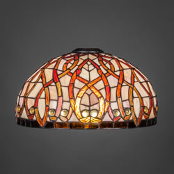 15" Persian Nites Tiffany Glass