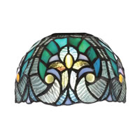7" Turquoise Cypress Art Glass