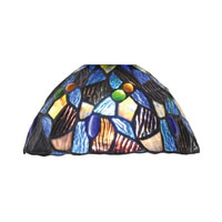 7" Blue Mosaic Art Glass