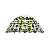 16" Crescent Tiffany Glass