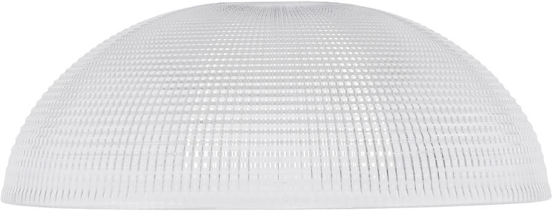 13" Clear Ribbed 