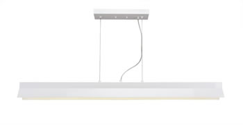Ridgemont Integrated LED Bar In White Finish, 90 CRI and 3000 Kelvins